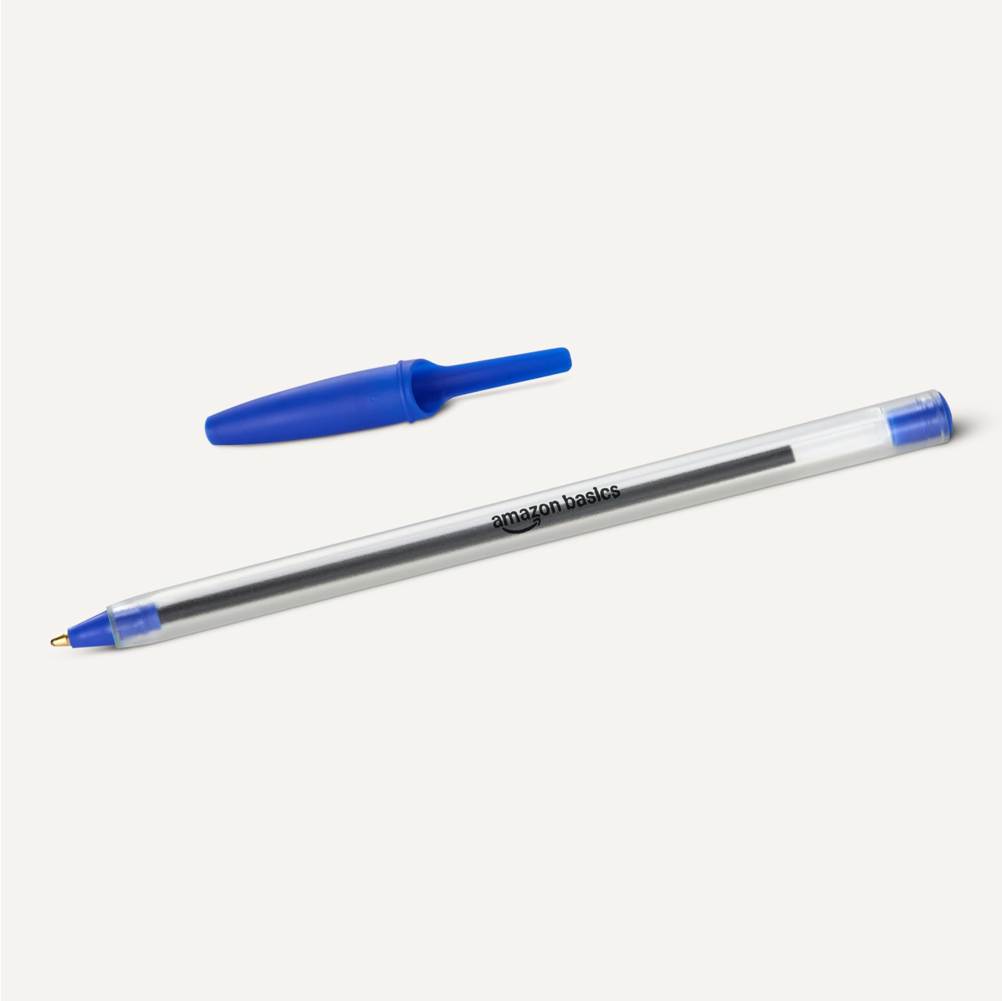 透明ボールペン 青インク Amazon | Amazonベーシック ボールペン 1.0mm 12本入り 青インク